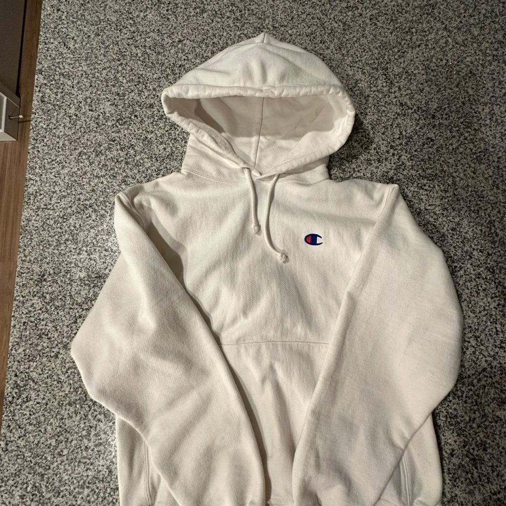 Champion Classic White Pullover Hoodie
